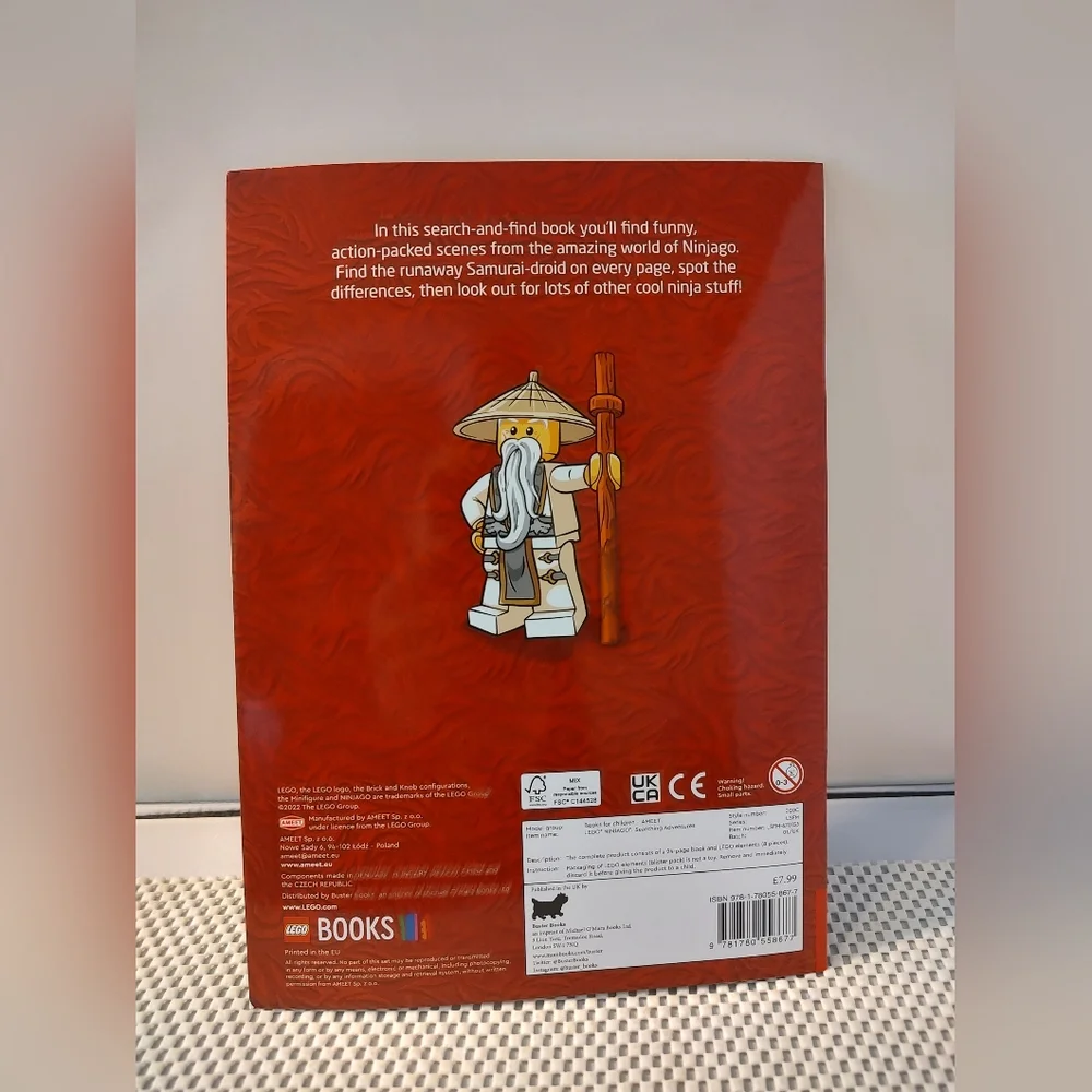 Lego Ninjago Searching Adventures Book with Minifigure NWT 2022 - Picture 3 of 3